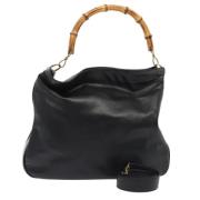 Pre-owned Leather gucci-bags Gucci Vintage , Black , Dames