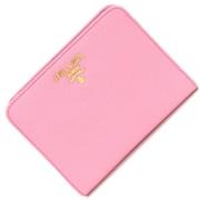 Pre-owned Leather wallets Prada Vintage , Pink , Dames