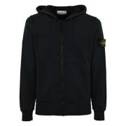 Blauwe Zip Hoodie Sweater Stone Island , Blue , Heren