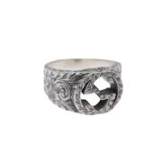 Pre-owned Silver rings Gucci Vintage , Gray , Dames