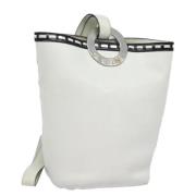 Pre-owned Leather celine-bags Celine Vintage , White , Dames