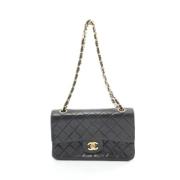 Pre-owned Leather chanel-bags Chanel Vintage , Black , Dames