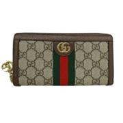 Pre-owned Fabric wallets Gucci Vintage , Brown , Dames