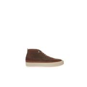 Luxe Suède Bruine Heren Sneakers Lardini , Brown , Heren