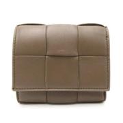 Pre-owned Leather wallets Bottega Veneta Vintage , Brown , Dames