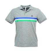 Heren Polo Shirt met Multicolor Banden Sun68 , Multicolor , Heren