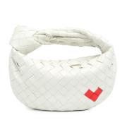 Pre-owned Leather handbags Bottega Veneta Vintage , White , Dames