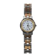 Pre-owned Rose Gold watches Hermès Vintage , White , Dames