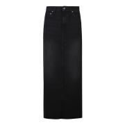 Leuke Dip Maxi Rok Mother , Black , Dames