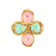 Pre-owned Fabric brooches Chanel Vintage , Multicolor , Dames