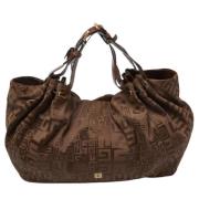 Pre-owned Leather handbags Givenchy Pre-owned , Brown , Dames