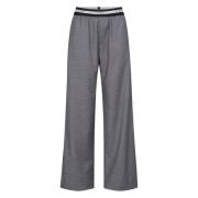 Op Maat Geplooide Logo Lange Broek Co'Couture , Gray , Dames