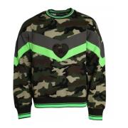 Multicolor Camo Logo Sweatshirt Dolce & Gabbana , Multicolor , Heren