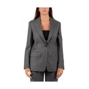 Damesjas Stijlvol Zwart Max Mara , Gray , Dames