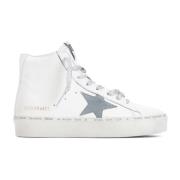 Witte Leren Sneakers voor Vrouwen Golden Goose , White , Dames