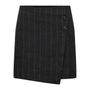 Grijze Pinstripe A-Lijn Rok Only , Gray , Dames