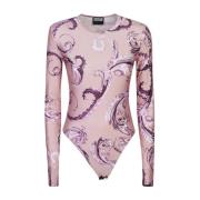 Roze Topkleding Aw24 Stijlvol Versace Jeans Couture , Pink , Dames