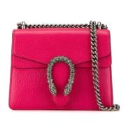 Pre-owned Leather gucci-bags Gucci Vintage , Pink , Dames