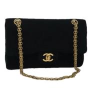 Pre-owned Cotton chanel-bags Chanel Vintage , Black , Dames