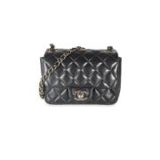 Pre-owned Leather chanel-bags Chanel Vintage , Black , Dames