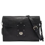 Pre-owned Leather shoulder-bags Ralph Lauren Pre-owned , Black , Dames