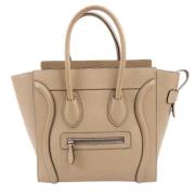 Pre-owned Leather celine-bags Celine Vintage , Beige , Dames