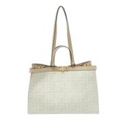 Pre-owned Leather fendi-bags Fendi Vintage , White , Dames