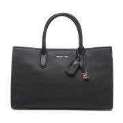 Handtas met logo-details en enkel handvat Michael Kors , Black , Dames