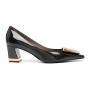 Zwarte Bricis pumps met blokhak Roberto Festa , Black , Dames