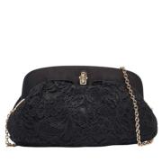 Pre-owned Lace clutches Dolce & Gabbana Pre-owned , Black , Dames