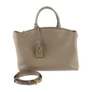 Pre-owned Leather louis-vuitton-bags Louis Vuitton Vintage , Gray , Da...