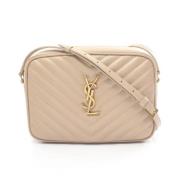 Pre-owned Leather shoulder-bags Yves Saint Laurent Vintage , Beige , D...