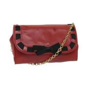 Pre-owned Leather chanel-bags Chanel Vintage , Red , Dames