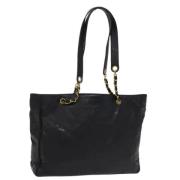 Pre-owned Coated canvas chanel-bags Chanel Vintage , Black , Dames