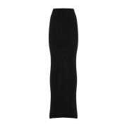 Zwarte Rok Aw24 Damesmode Rick Owens , Black , Dames