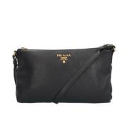 Pre-owned Leather prada-bags Prada Vintage , Black , Dames