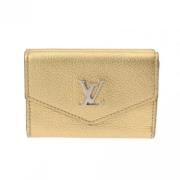 Pre-owned Leather wallets Louis Vuitton Vintage , Yellow , Dames