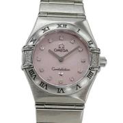 Pre-owned Stainless Steel watches Omega Vintage , Pink , Dames