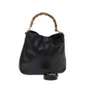 Pre-owned Leather gucci-bags Gucci Vintage , Black , Dames