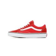 Racing Red Lage Sneakers Vans , Red , Heren