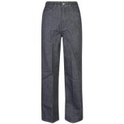 Blauwe Denim Jeans Calvin Klein , Blue , Dames