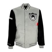 Oakland Raiders Legacy Varsity Jacket Mitchell & Ness , Gray , Heren