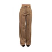 Damesbroek Stijlvol Zwart Max Mara , Brown , Dames