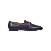 Zwarte leren Loafer Moccasin Tod's , Black , Dames