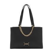 Stijlvolle PU-tas Love Moschino , Black , Dames