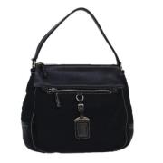 Pre-owned Nylon shoulder-bags Prada Vintage , Black , Dames