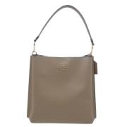 Pre-owned Fabric shoulder-bags Coach Pre-owned , Beige , Dames