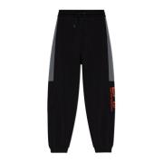 Sweatpants met geborduurd logo Emporio Armani EA7 , Black , Heren