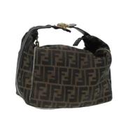 Pre-owned Canvas handbags Fendi Vintage , Brown , Dames