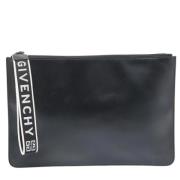 Pre-owned Coated canvas clutches Givenchy Pre-owned , Black , Dames